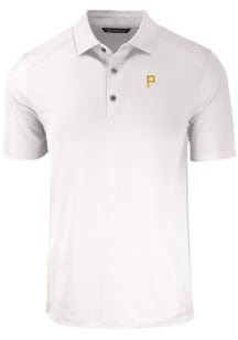 Cutter and Buck Pittsburgh Pirates Big and Tall White Forge Big and Tall Golf Shirt