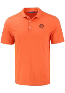 Cutter and Buck Cincinnati Bengals Mens Orange Historic Coastline Eco Short Sleeve Polo