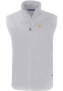 Cutter and Buck Pittsburgh Pirates Big and Tall Grey Charter Mens Vest
