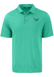 Cutter and Buck Philadelphia Eagles Mens Kelly Green Historic Coastline Eco Short Sleeve Polo