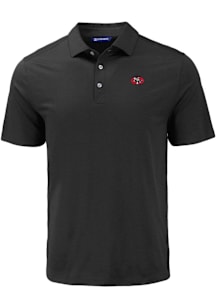 Cutter and Buck San Francisco 49ers Mens Black Historic Coastline Eco Short Sleeve Polo