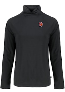 Cutter and Buck Tampa Bay Buccaneers Womens Black Historic Coastline Eco Funnel Neck Crew Sweatshi..