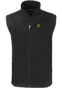 Cutter and Buck Pittsburgh Pirates Mens Black Charter Sleeveless Jacket