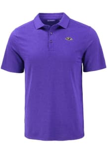 Cutter and Buck Baltimore Ravens Mens Purple Coastline Eco Short Sleeve Polo