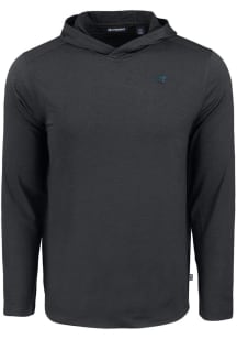 Cutter and Buck Carolina Panthers Mens Black Coastline Eco Long Sleeve Hoodie