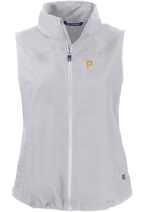 Cutter and Buck Pittsburgh Pirates Womens Grey Charter Vest