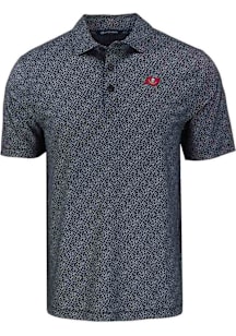 Cutter and Buck Tampa Bay Buccaneers Mens Black Pike Pebble Short Sleeve Polo