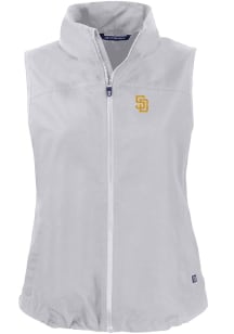 Cutter and Buck San Diego Padres Womens Grey Charter Vest