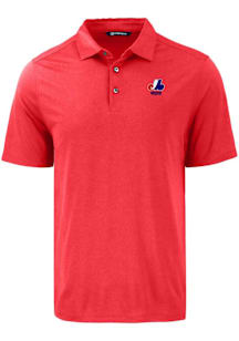 Cutter and Buck Montreal Expos Mens Red Coastline Eco Short Sleeve Polo