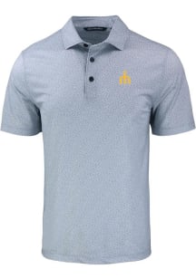 Cutter and Buck Seattle Mariners Mens Grey Cooperstown Pike Pebble Short Sleeve Polo