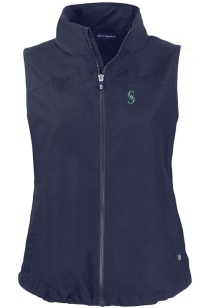 Cutter and Buck Seattle Mariners Womens Navy Blue Charter Vest