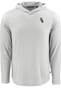 Cutter and Buck Chicago White Sox Mens Charcoal Coastline Eco Long Sleeve Hoodie