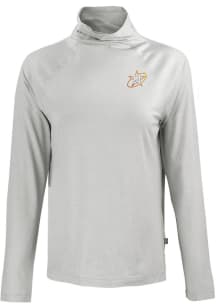 Cutter and Buck Houston Astros Womens Charcoal City Connect Coastline Eco Funnel Neck Crew Sweat..