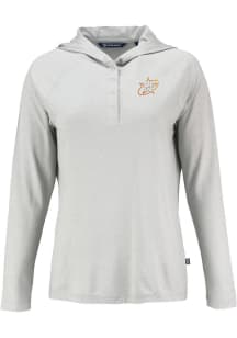 Cutter and Buck Houston Astros Womens Charcoal City Connect Coastline Eco Hooded Sweatshirt