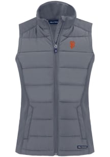 Cutter and Buck San Francisco Giants Womens Grey Evoke Vest