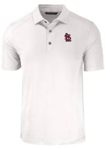 Cutter and Buck St Louis Cardinals Big and Tall White Forge Big and Tall Golf Shirt