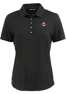 Cutter and Buck San Francisco Giants Womens Black Cooperstown Coastline Eco Short Sleeve Polo Shir..