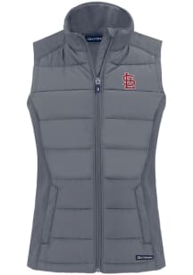 Cutter and Buck St Louis Cardinals Womens Grey Evoke Vest