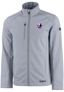 Cutter and Buck Montreal Expos Mens Charcoal Cooperstown Evoke Light Weight Jacket