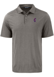 Cutter and Buck Florida Gators Mens Grey Swinging Coastline Eco Short Sleeve Polo