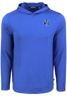 Cutter and Buck Air Force Falcons Mens Blue Vault Coastline Eco Long Sleeve Hoodie