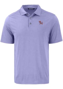 Cutter and Buck Clemson Tigers Mens Pink Vault Coastline Eco Short Sleeve Polo