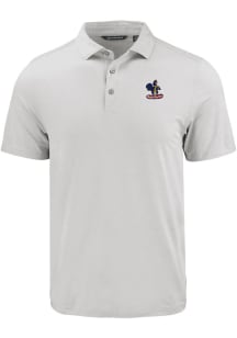 Cutter and Buck Delaware Fightin' Blue Hens Mens Charcoal Vault Coastline Eco Short Sleeve Polo