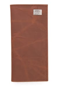 Leather Secretary K-State Wildcats Mens Bifold Wallet - Brown