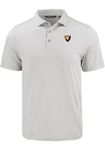 Cutter and Buck Illinois Fighting Illini Mens Charcoal Vault Coastline Eco Short Sleeve Polo