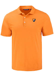 Cutter and Buck Illinois Fighting Illini Mens Orange Vault Coastline Eco Short Sleeve Polo