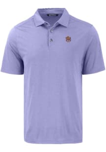 Cutter and Buck LSU Tigers Mens Pink Vault Coastline Eco Short Sleeve Polo