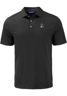 Mens Michigan State Spartans Black Cutter and Buck Vault Coastline Eco Short Sleeve Polo Shirt