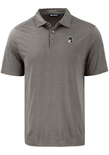 Cutter and Buck Michigan State Spartans Mens Grey Vault Coastline Eco Short Sleeve Polo