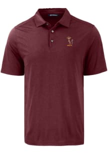 Mens Minnesota Golden Gophers Maroon Cutter and Buck Vault Coastline Eco Short Sleeve Polo Shirt