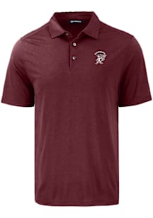 Cutter and Buck Mississippi State Bulldogs Mens Maroon Vault Mascot Coastline Eco Short Sleeve Pol..
