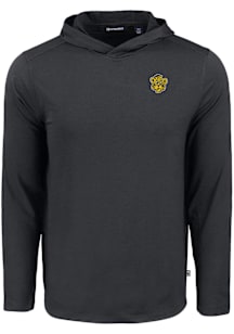 Cutter and Buck Missouri Tigers Mens Black Vault Coastline Eco Long Sleeve Lightweight Hoodie