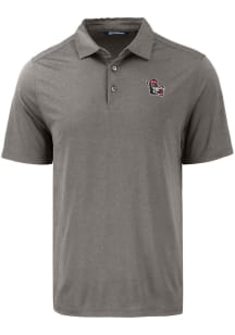Cutter and Buck NC State Wolfpack Mens Grey Vault Coastline Eco Short Sleeve Polo