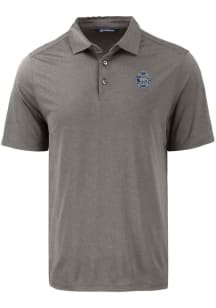 Mens Penn State Nittany Lions Grey Cutter and Buck Vault Coastline Eco Short Sleeve Polo Shirt