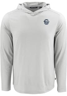 Cutter and Buck Penn State Nittany Lions Mens Grey Vault Coastline Eco Long Sleeve Hoodie
