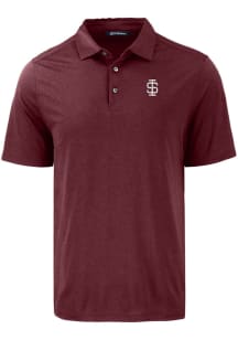 Cutter and Buck Southern Illinois Salukis Mens Maroon Vault Coastline Eco Short Sleeve Polo