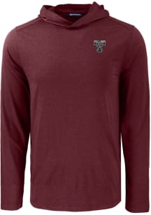 Cutter and Buck Texas A&amp;M Aggies Mens Maroon Vault Coastline Eco Long Sleeve Hoodie