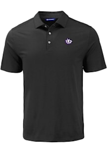 Cutter and Buck TCU Horned Frogs Mens Black Vault Coastline Eco Short Sleeve Polo