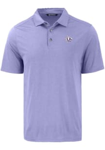 Cutter and Buck TCU Horned Frogs Mens Pink Vault Coastline Eco Short Sleeve Polo