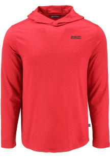 Cutter and Buck Texas Tech Red Raiders Mens Red Vault Coastline Eco Long Sleeve Hoodie