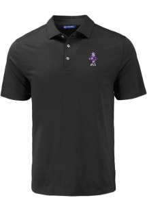 Cutter and Buck K-State Wildcats Mens Black Vintage Wabash Coastline Eco Short Sleeve Polo