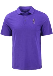 Mens K-State Wildcats Purple Cutter and Buck Vintage Wabash Coastline Eco Short Sleeve Polo Shir..