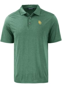 Cutter and Buck Baylor Bears Mens Green Coastline Eco Short Sleeve Polo