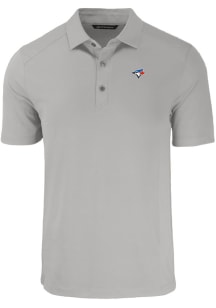 Cutter and Buck Toronto Blue Jays Mens Grey Forge Short Sleeve Polo