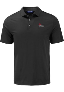 Cutter and Buck Central Missouri Mules Mens Black Coastline Eco Short Sleeve Polo