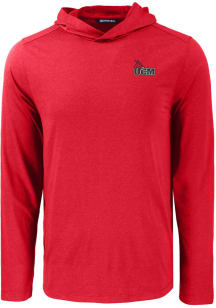 Cutter and Buck Central Missouri Mules Mens Cardinal Coastline Eco Long Sleeve Hoodie